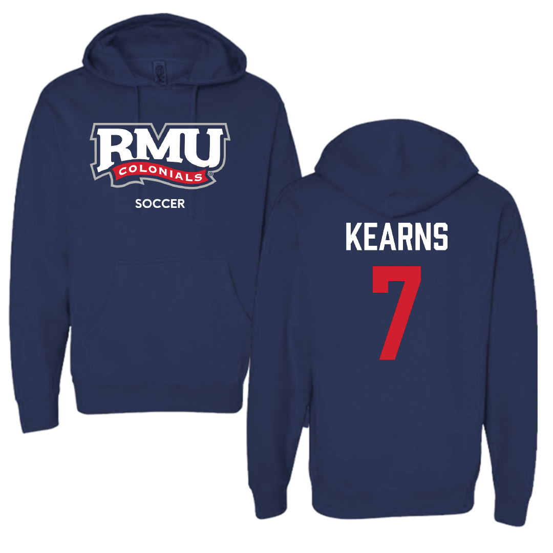 Robert Morris University Soccer (W) Navy Hoodie - #7 Malia Kearns