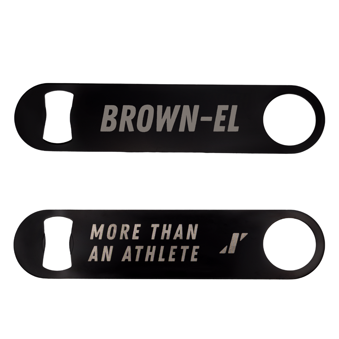 University at Albany TF and XC Black Bottle Opener - Malachi Brown-El