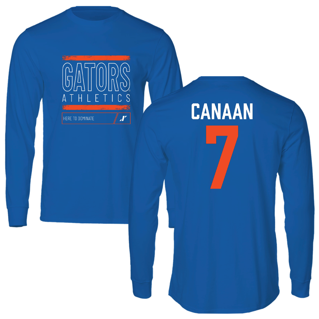 University of Florida Volleyball Blue Dominate Long Sleeve - #7 Emily Canaan