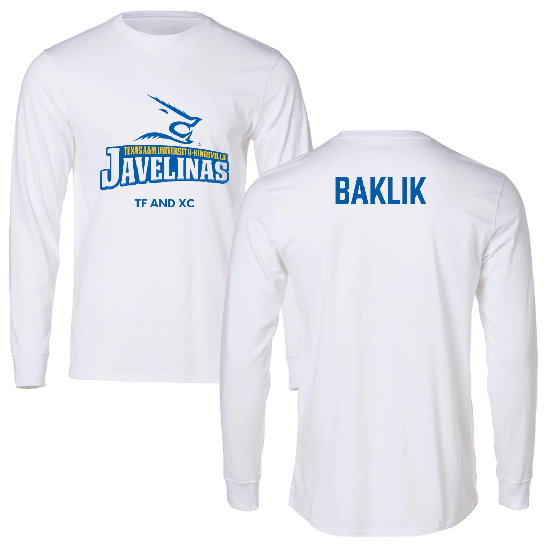 Texas A&M University-Kingsville TF and XC White Long Sleeve - Payton Baklik