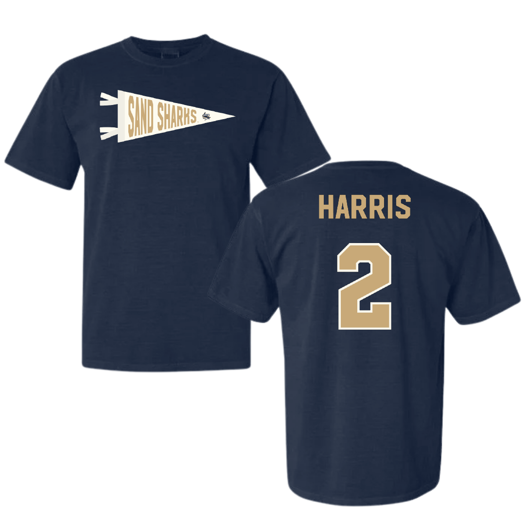 University of South Carolina Beaufort Soccer Navy Pennant Comfort Colors Tee - #2 Kennedy Harris