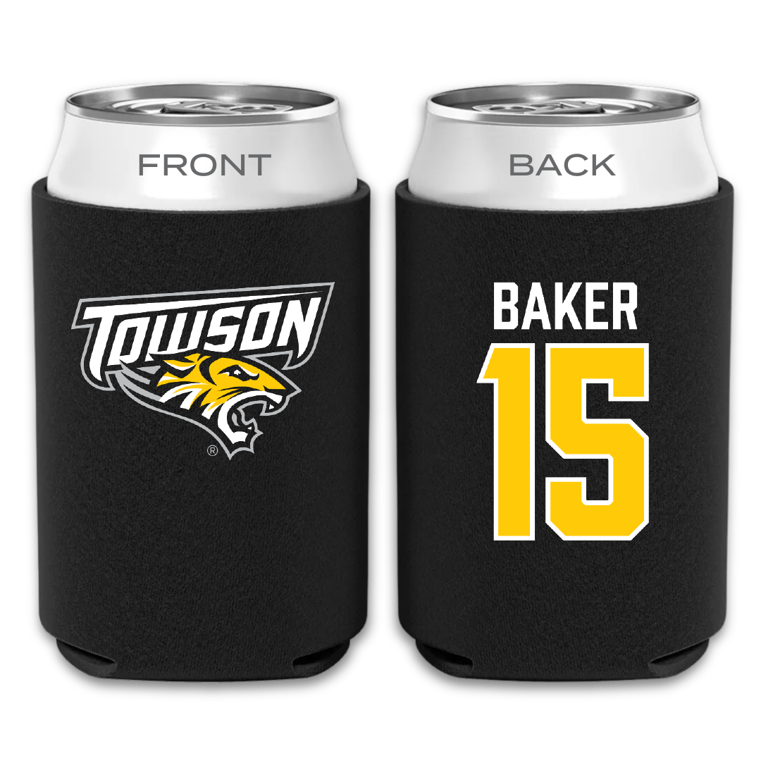 Towson University Lacrosse Black Can Cooler - #15 Emma Baker