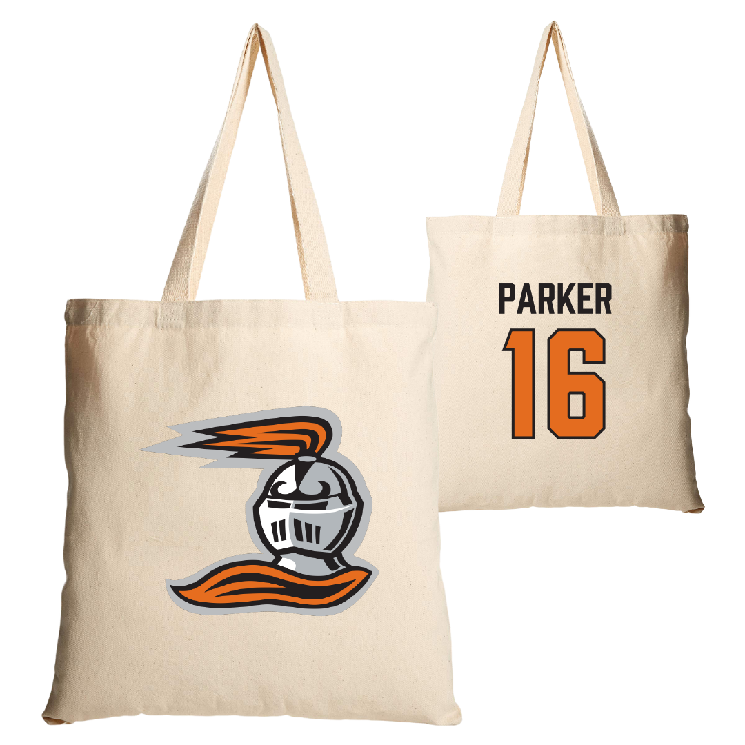 Heidelberg University Lacrosse Tan Canvas Tote Bag - #16 Colin Parker