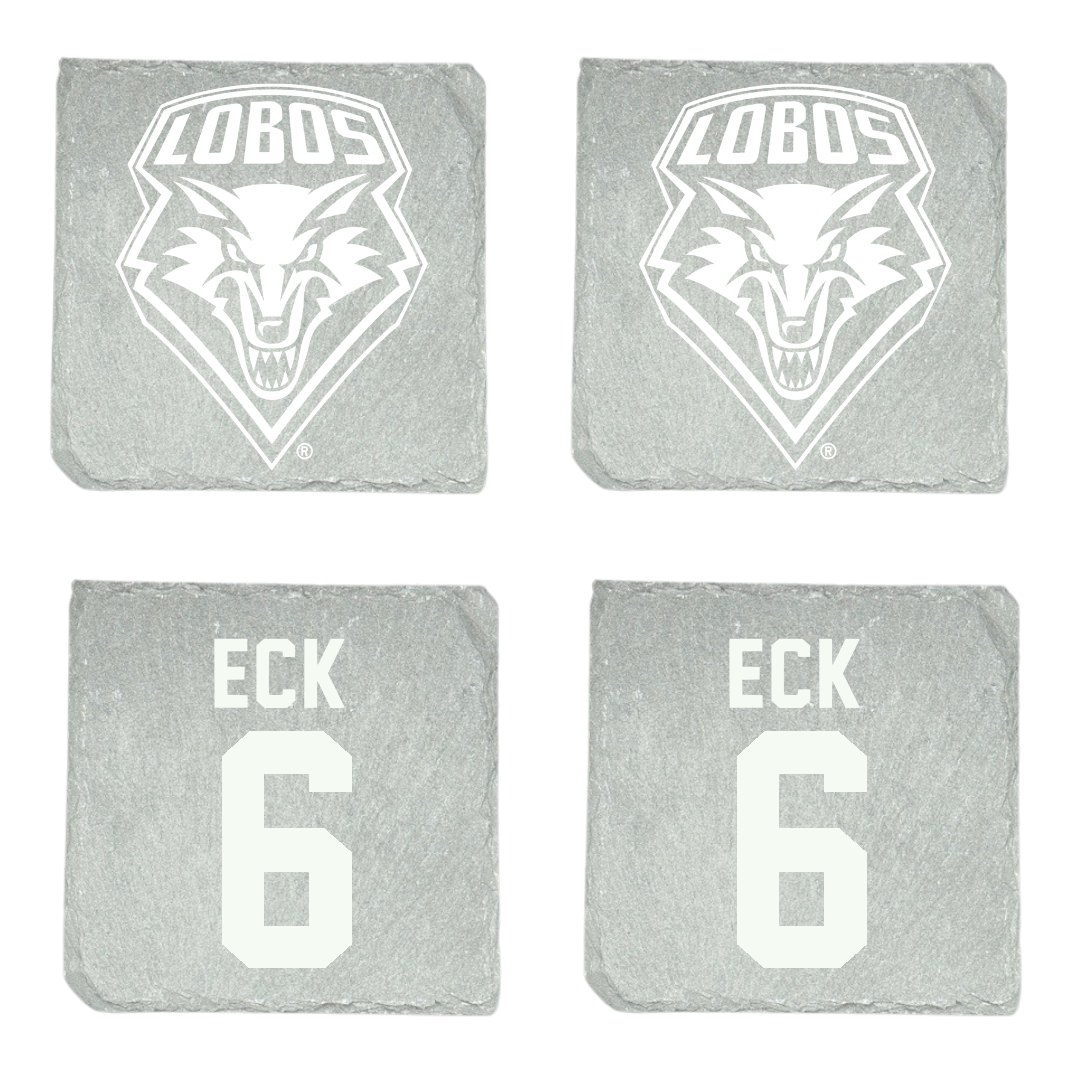 University of New Mexico Football Stone Coaster (4 Pack)  - #6 Jaxton Eck