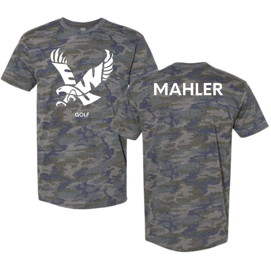 Eastern Washington University Golf (W) Vintage Camo Tee - Brooke Mahler