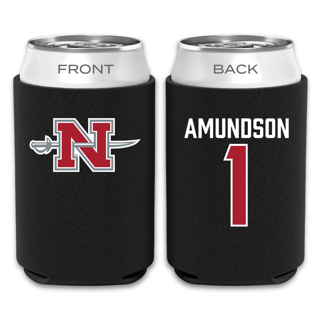 Nicholls State University Baseball Black Can Cooler - #1 Kaden Amundson