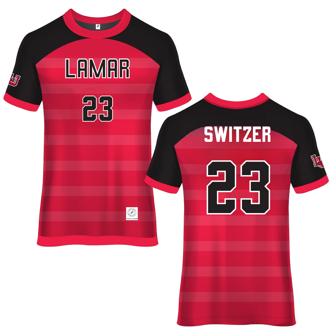 Lamar University Red Soccer Jersey - #23 Anneliese Switzer