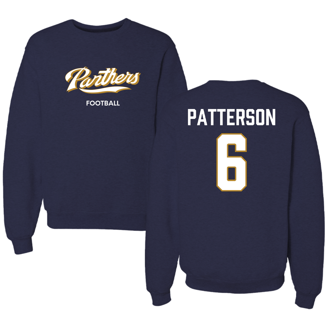 Florida International University Football Navy Panthers Crewneck - #6 Antonio Patterson