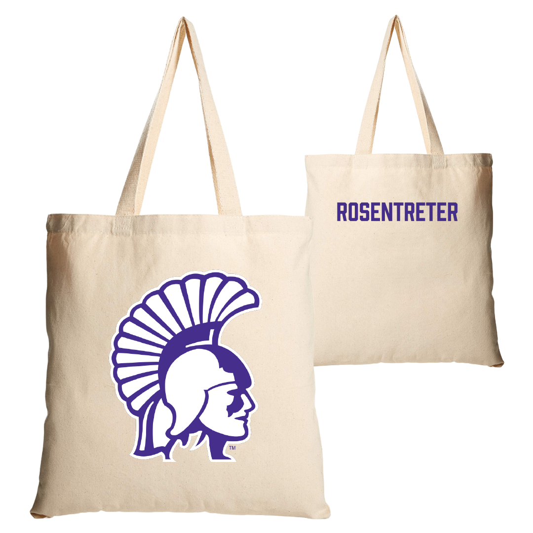 Winona State University Tennis Tan Canvas Tote Bag - Halle Rosentreter