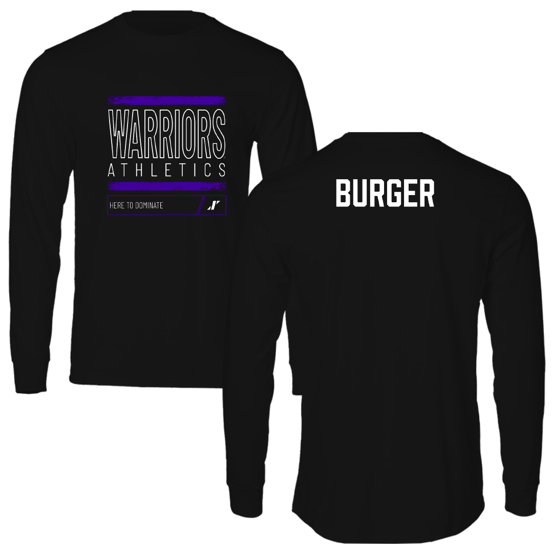 Winona State University Tennis Black Dominate Performance Long Sleeve - Ally Burger