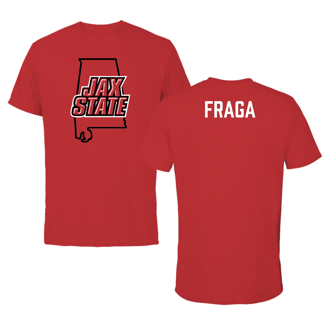 Jacksonville State University TF and XC Red State Tee - Rodrigo Fraga