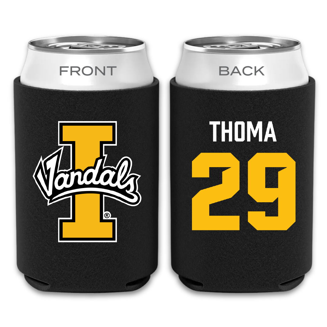 University of Idaho Soccer Black Can Cooler - #29 Isabelle Thoma
