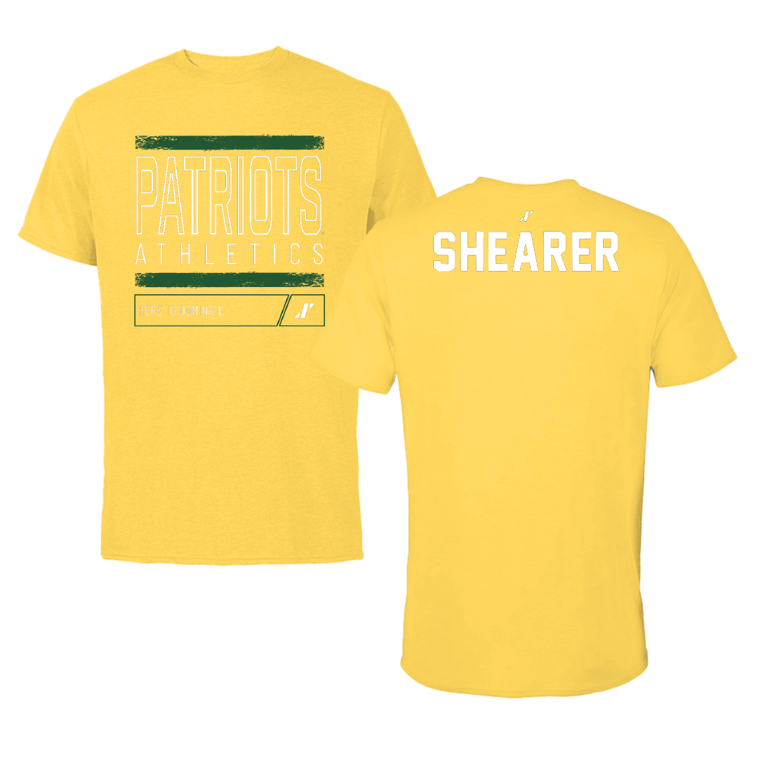 George Mason University Rowing Yellow Dominate Tee - Anabela Shearer