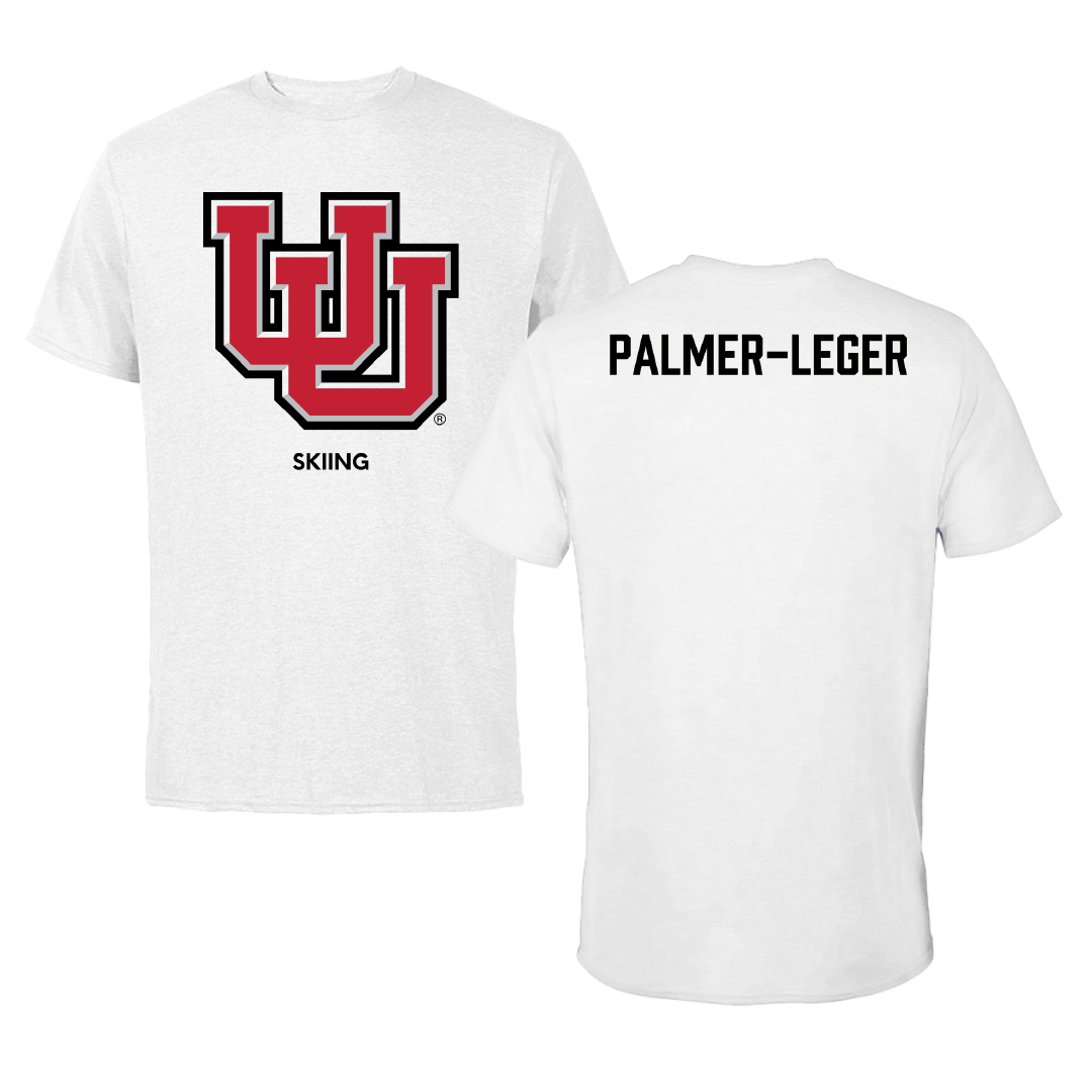 University of Utah Skiing White Tee - Sydney Palmer-Leger