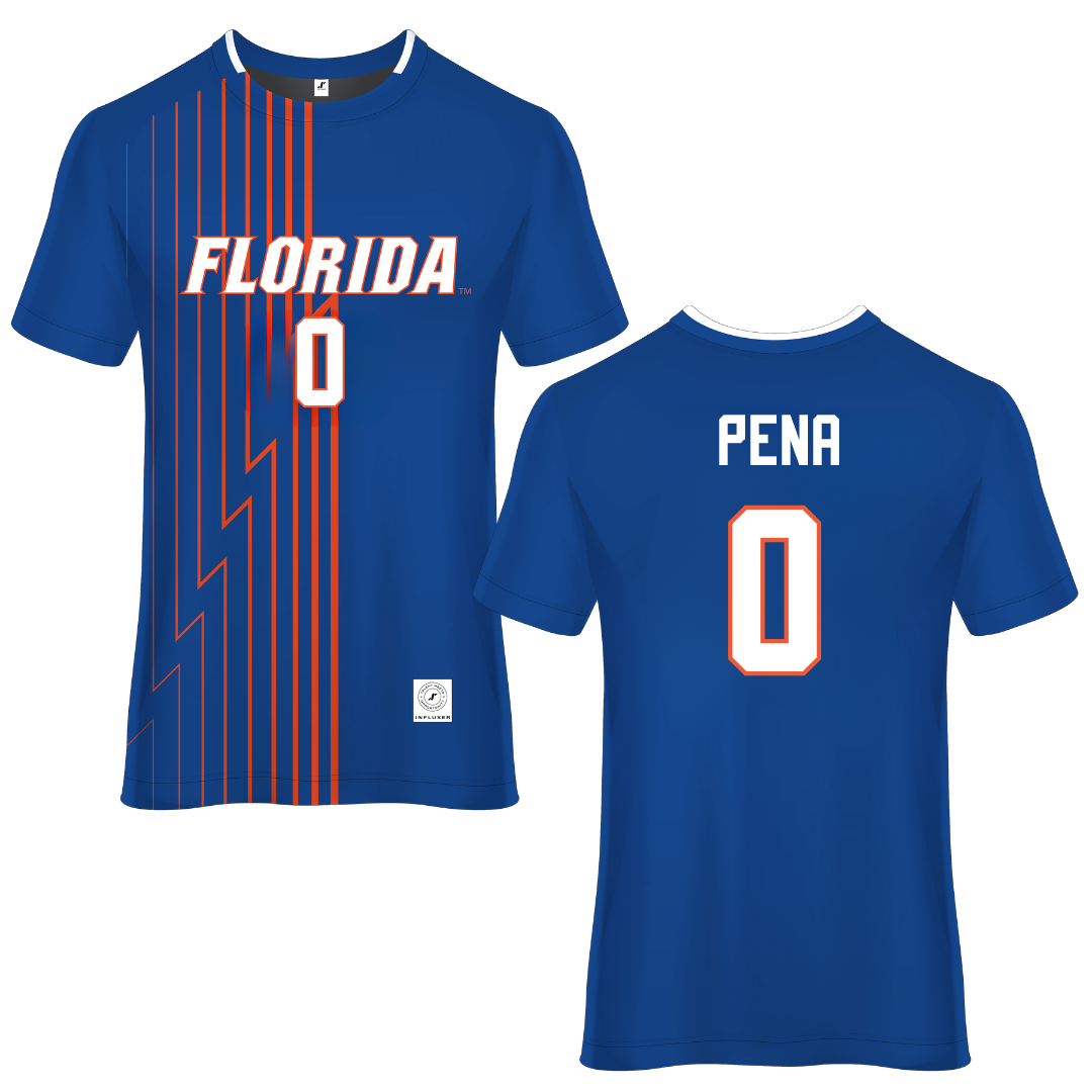 University of Florida Blue Soccer Jersey - #0 Paloma Peña