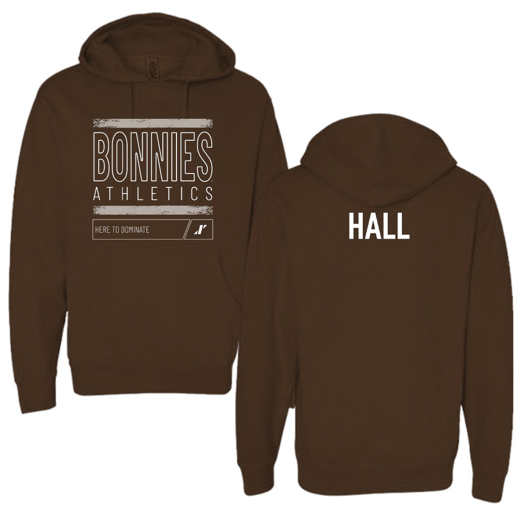 St. Bonaventure University Swimming & Diving Brown Dominate Hoodie - Aiden Hall
