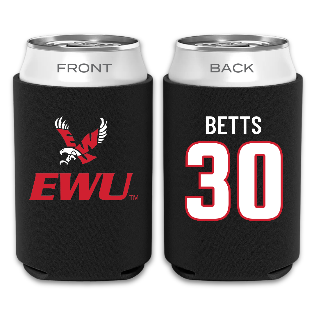 Eastern Washington University Football Black Can Cooler - #30 Talon Betts