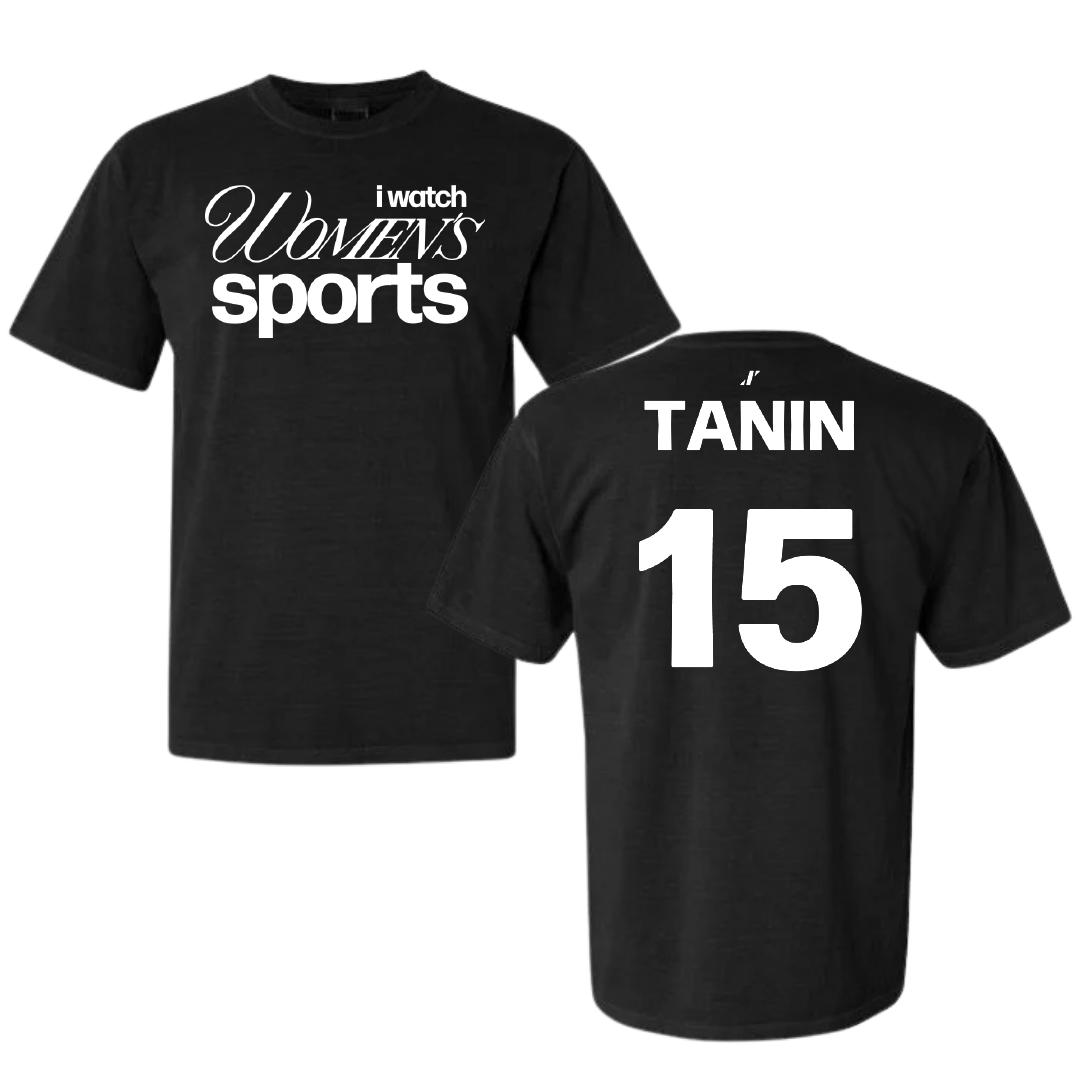 Loyola University-Chicago Basketball Black WHM Comfort Colors Tee - #15 Sitori Tanin