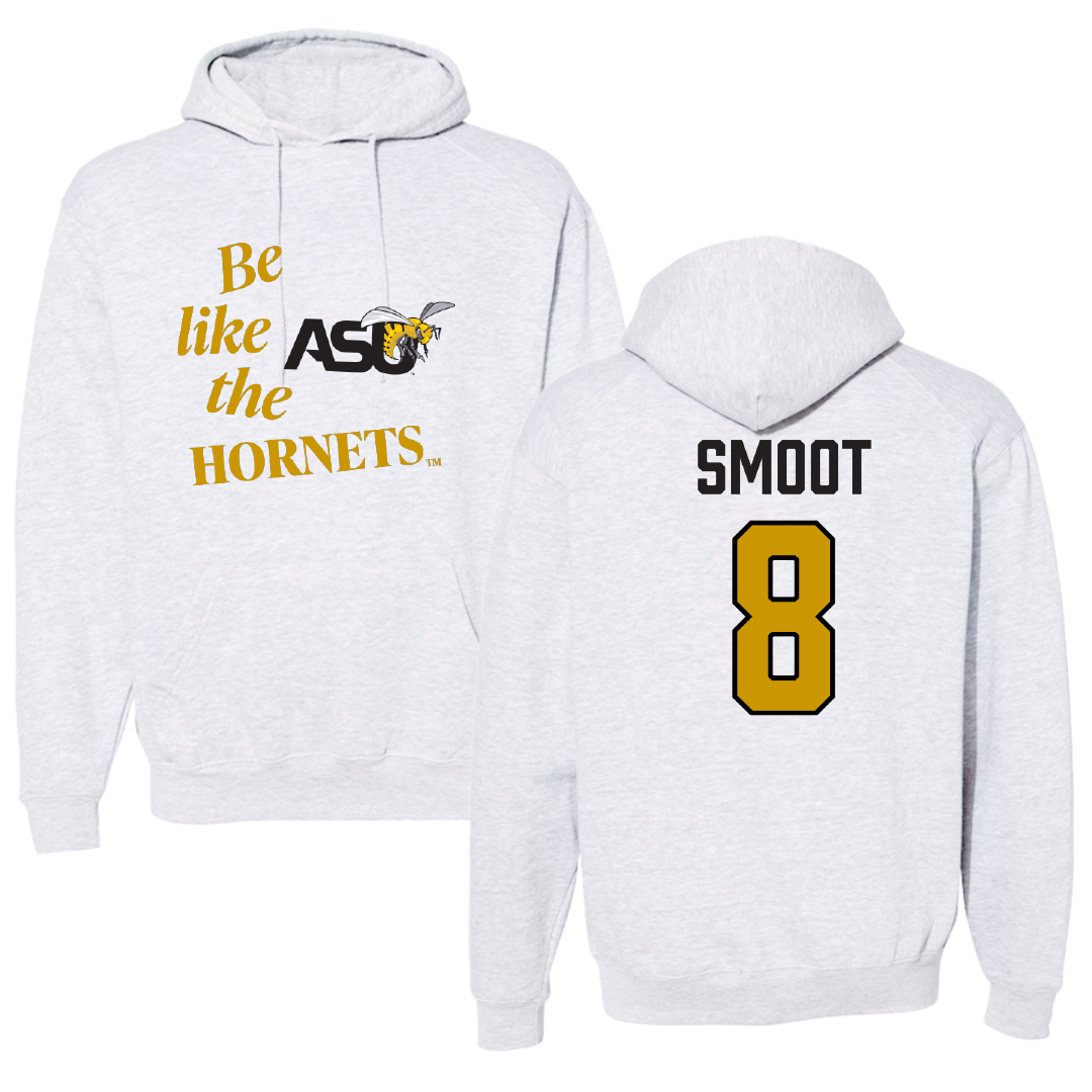 Alabama State University Football Light Gray Be Like Us Hoodie - #8 Te'Sean Smoot