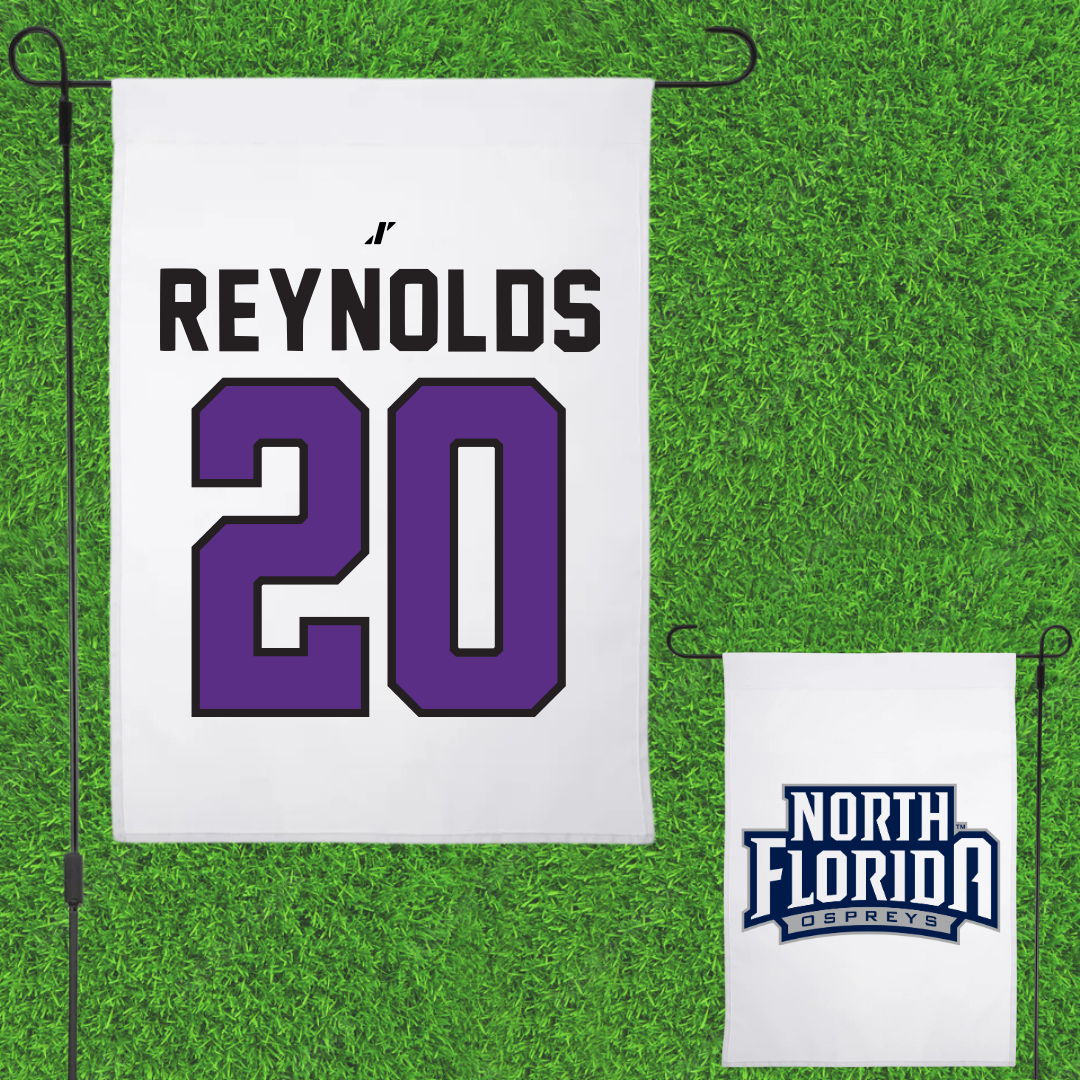 University of North Alabama Soccer White Garden Flag - #20 Maddie Reynolds