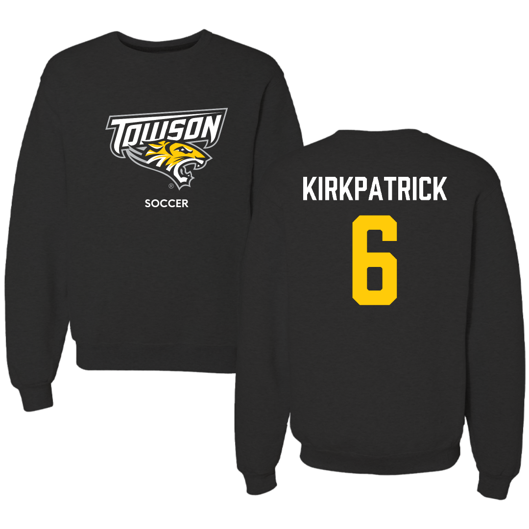 Towson University Soccer (W) Black Crewneck - #6 Emily Kirkpatrick