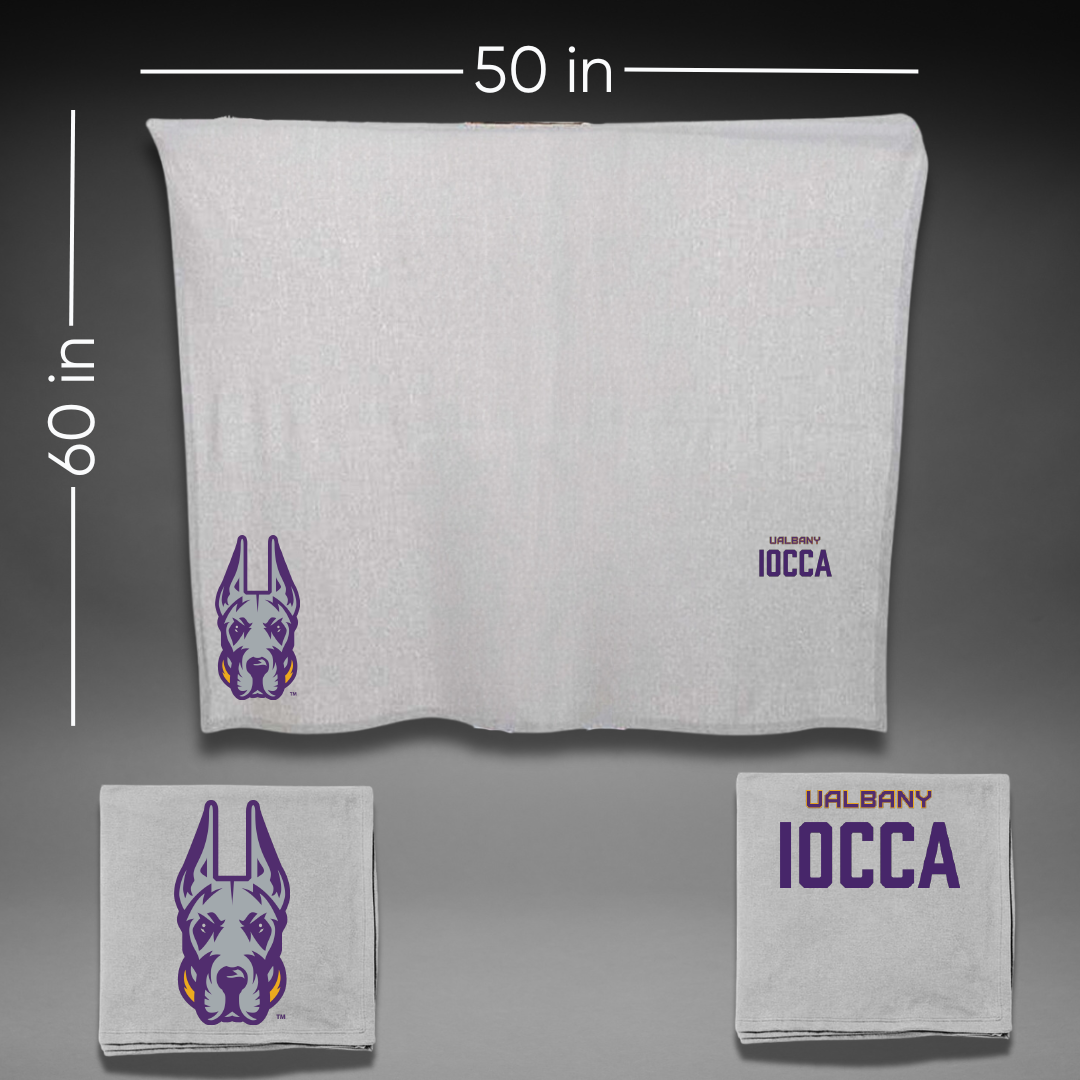 University at Albany TF and XC Gray Blanket - Katie Iocca