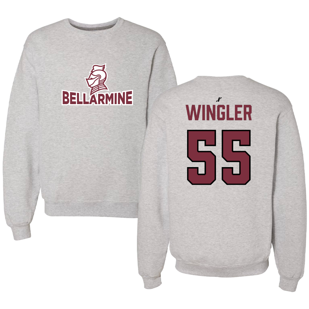 Bellarmine University Basketball (W) Light Gray Crewneck - #55 Kendall Wingler