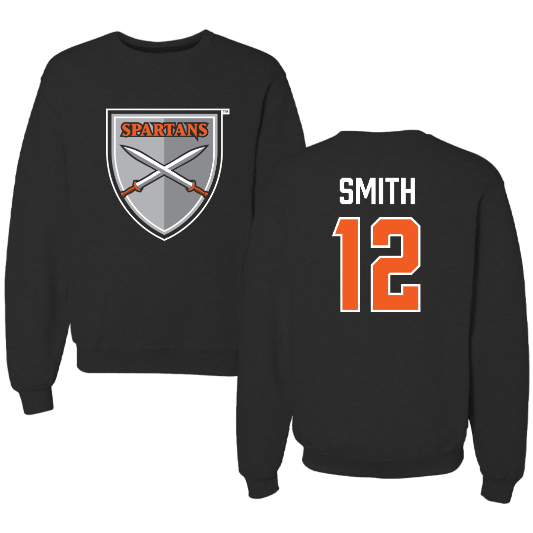 Northampton Community College Volleyball (M) Black Crewneck - #12 Luke Smith