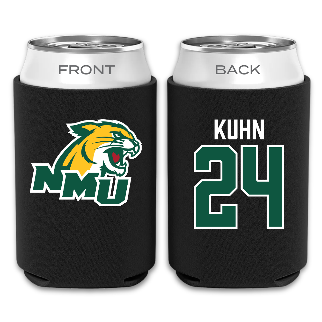 Northern Michigan University Basketball Black Can Cooler - #24 Makaylee Kuhn