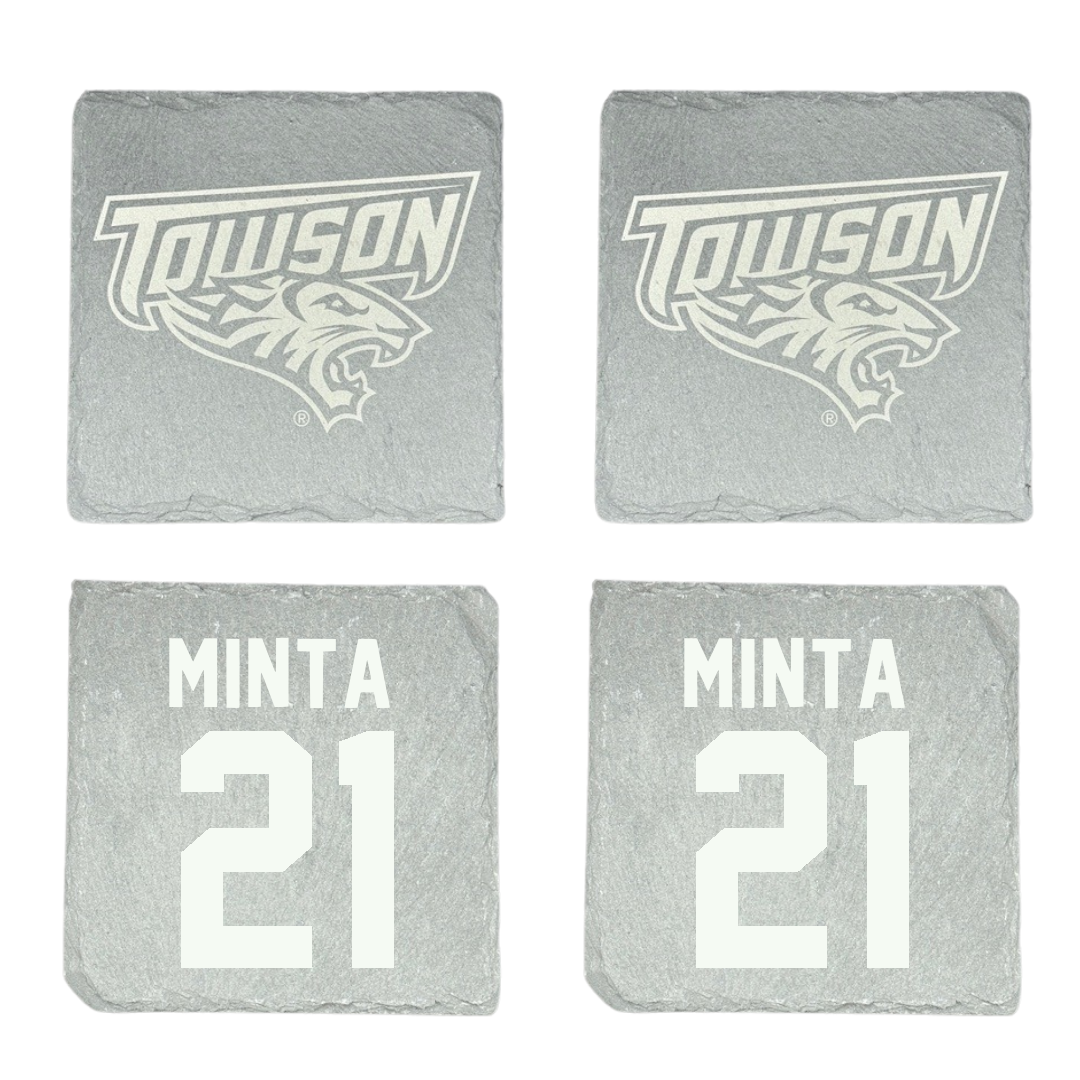 Towson University Volleyball Stone Coaster (4 Pack)  - #21 Kendall Minta