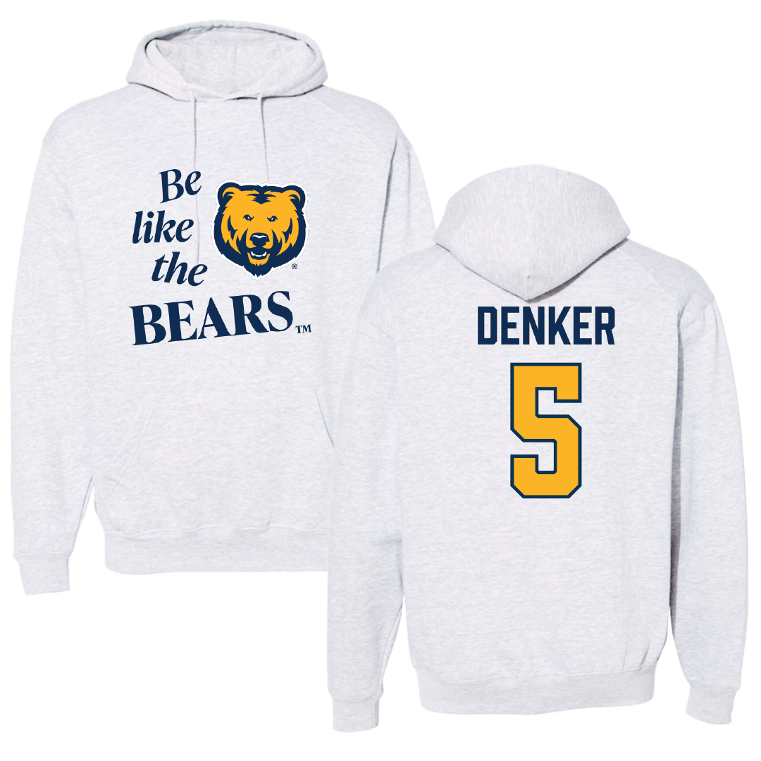 University of Northern Colorado Basketball Light Gray Be Like Us Hoodie - #5 Quinn Denker