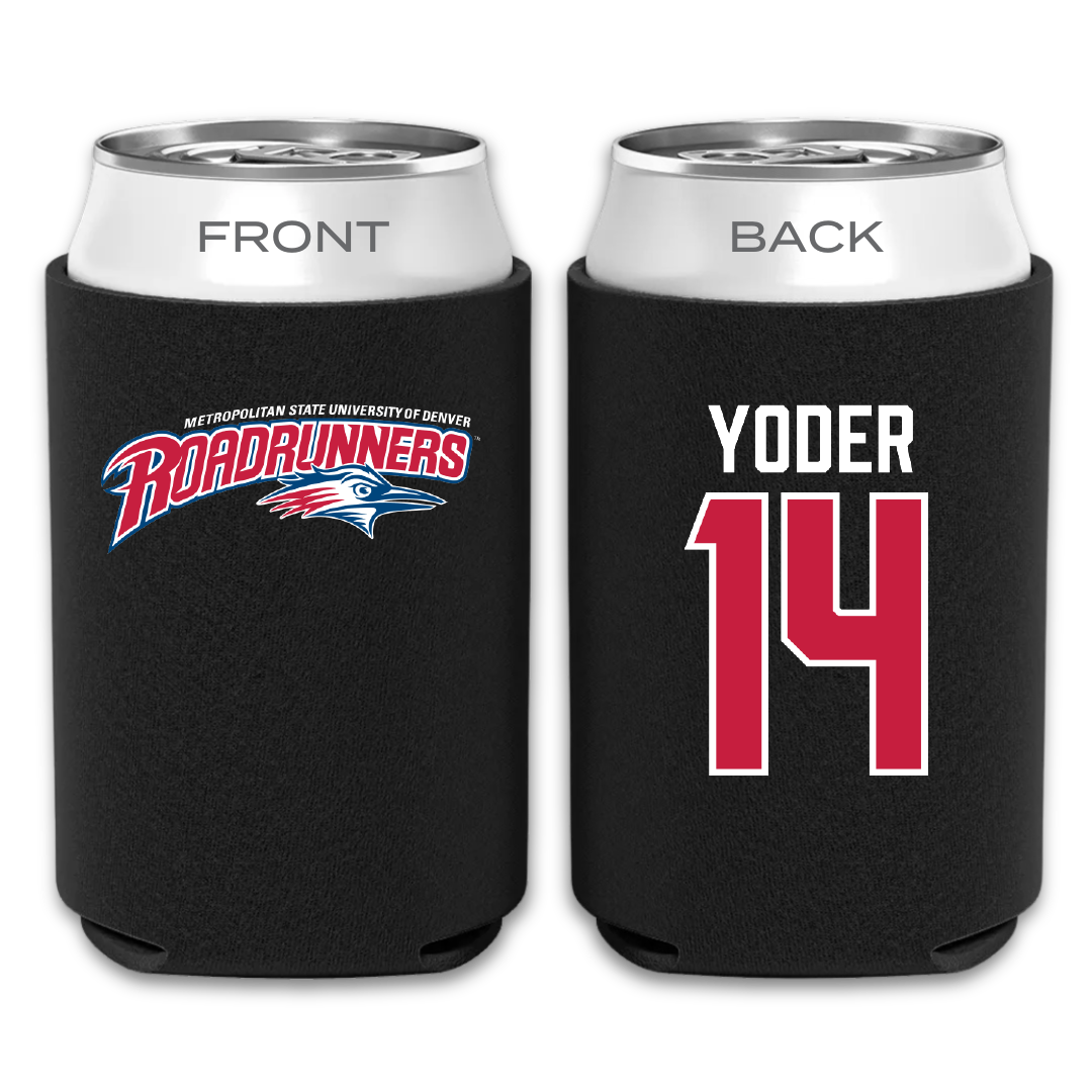 Metropolitan State University of Denver Soccer Black Can Cooler - #14 Monica Yoder