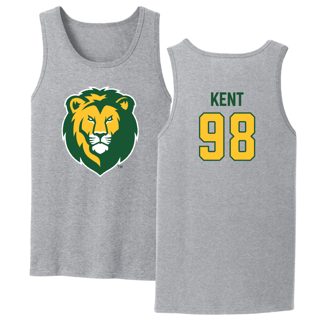 Southeastern Louisiana University Football Sport Gray Tank Top - #98 Austin Kent