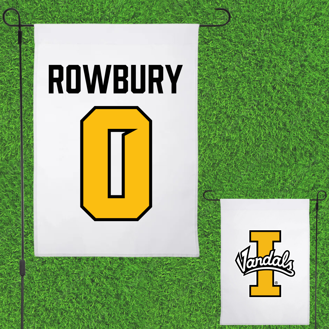 University of Idaho Basketball (M) White Garden Flag - #0 Brody Rowbury