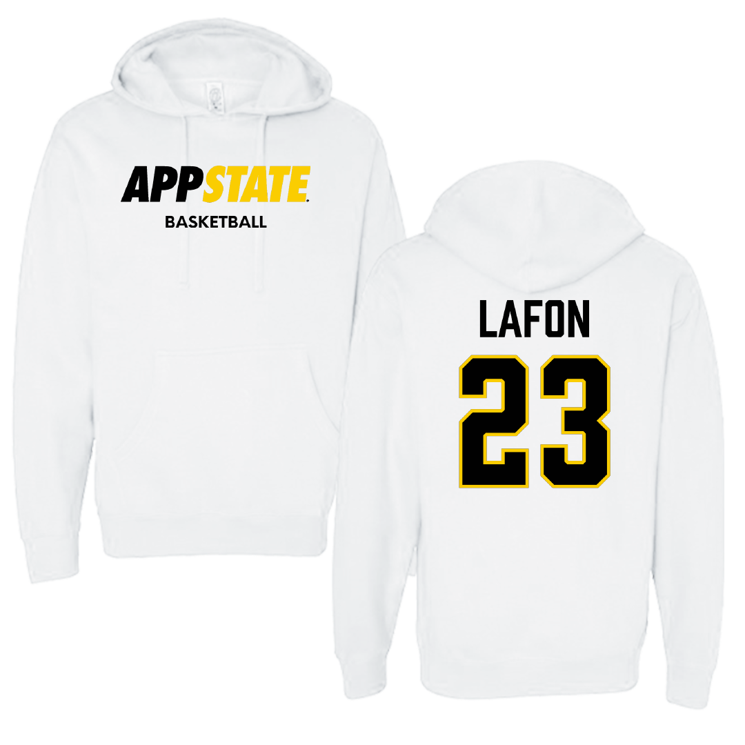 Appalachian State University Basketball (W) White Hoodie - #23 Samantha LaFon