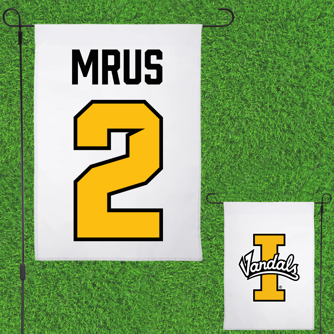 University of Idaho Basketball White Garden Flag - #2 Tyler Mrus