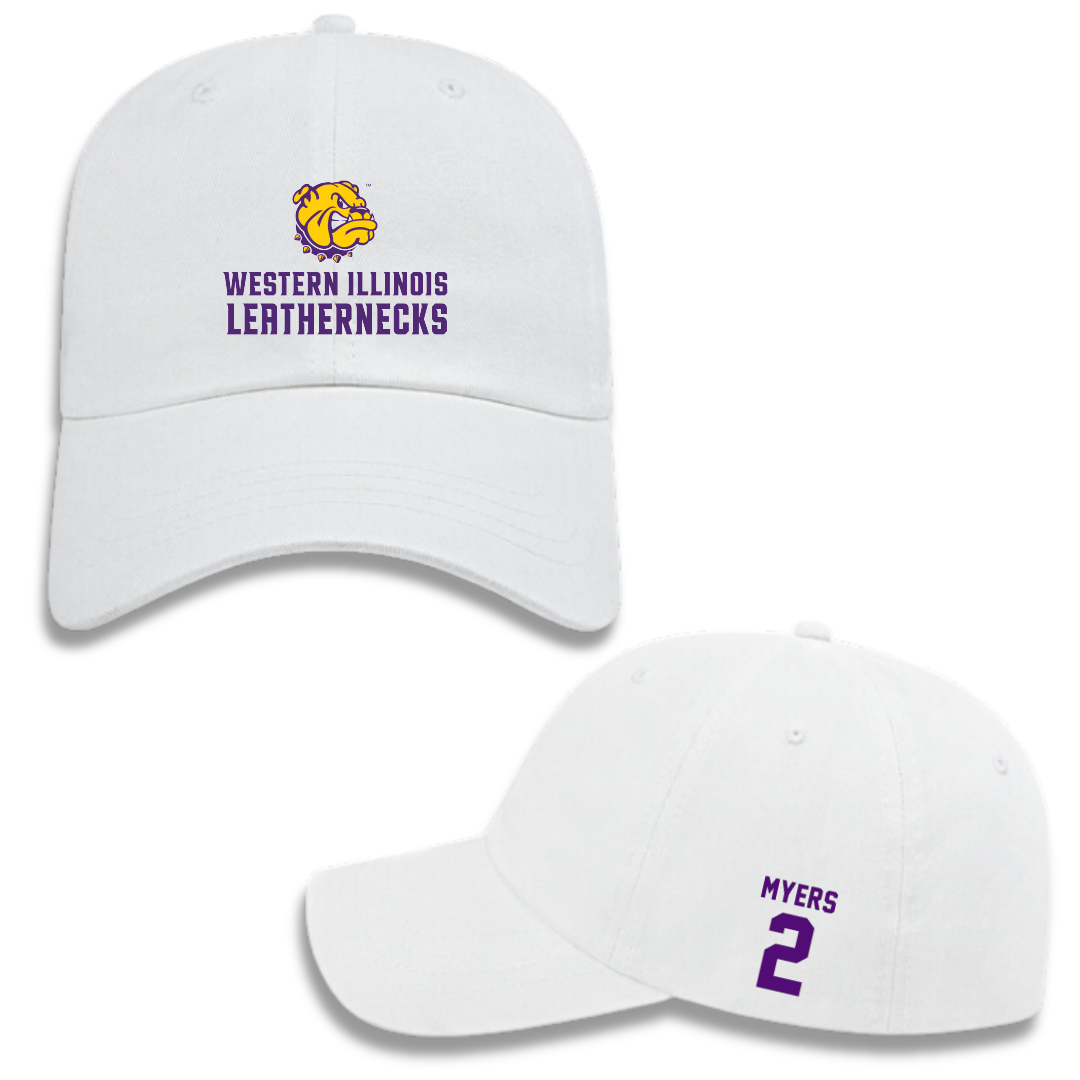Western Illinois University Basketball (M) White Hat - #2 Ryan Myers