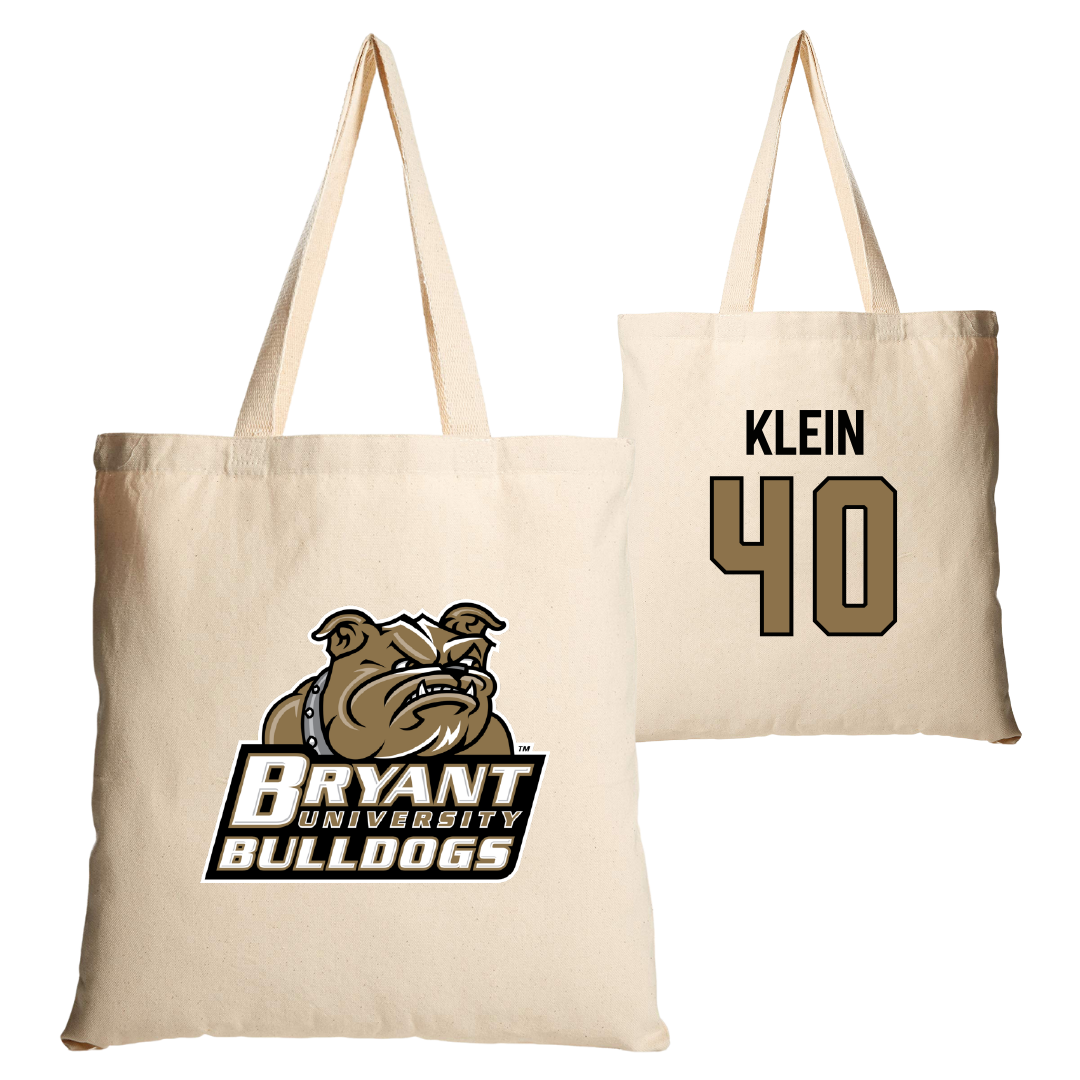 Bryant University Lacrosse Tan Canvas Tote Bag - #40 Sam Klein