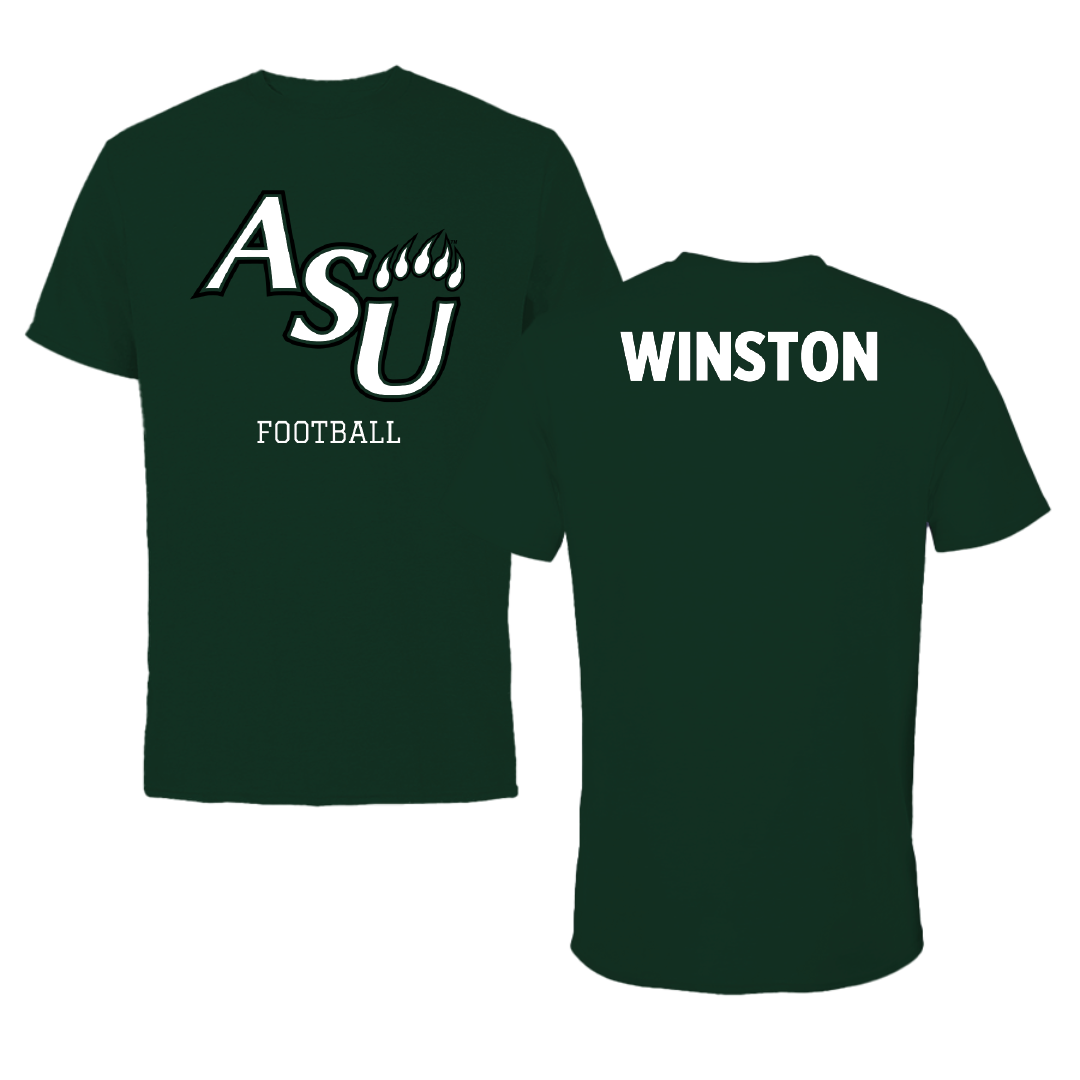 Adams State University Football Forest Green Tee - JaiVyence Winston