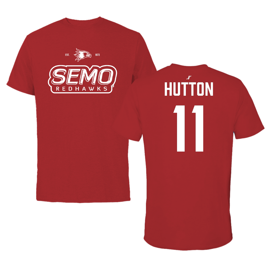 Southeast Missouri State University Softball Canvas Red General Tee - #11 Kamden Hutton