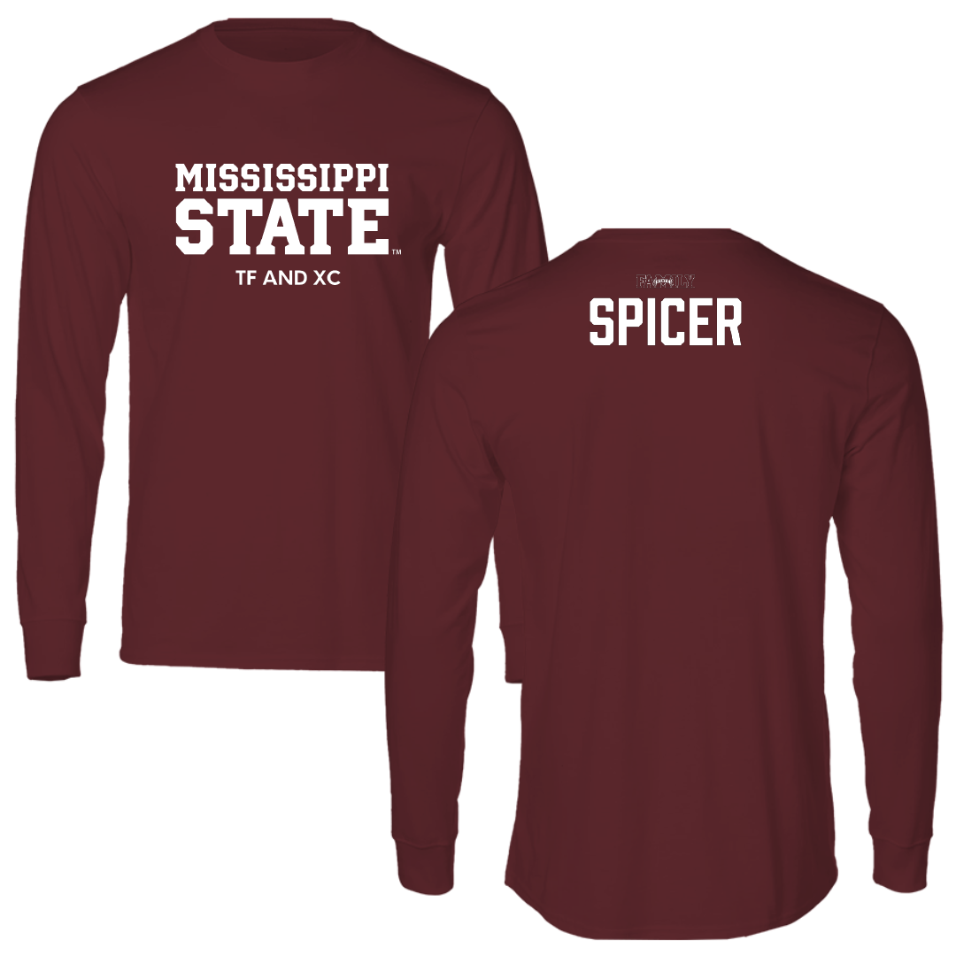 Mississippi State University TF and XC Maroon Long Sleeve - Chanice Spicer