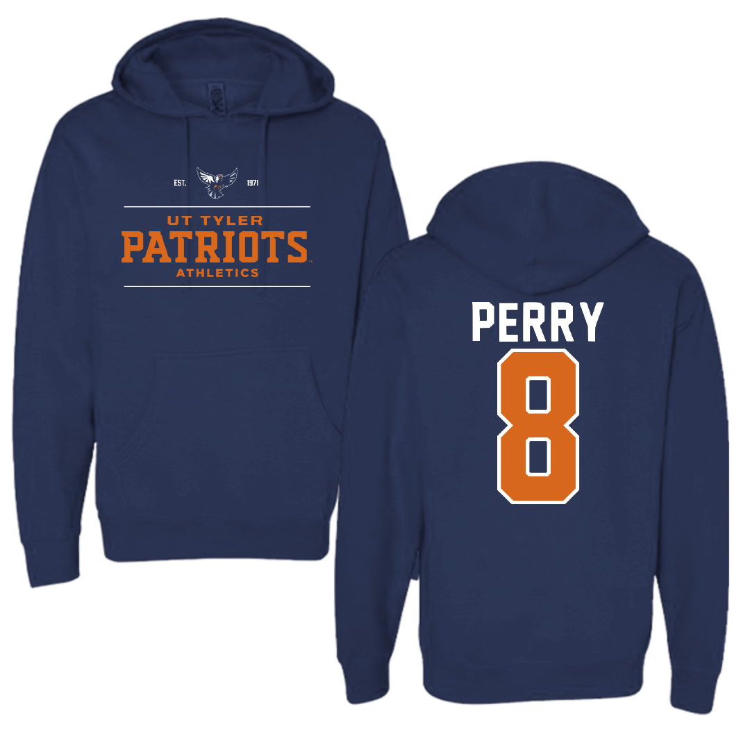 The University of Texas at Tyler Volleyball Navy General Hoodie - #8 Autumn Perry