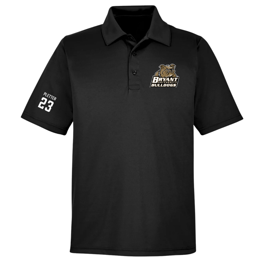 Bryant University Baseball Black Polo - #23 Jack Pletter