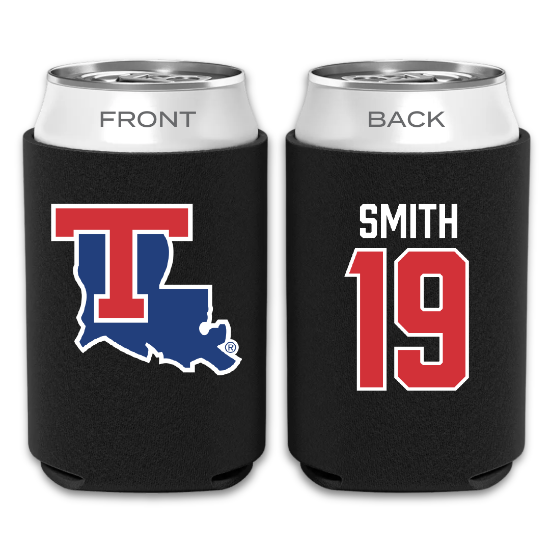 Louisiana Tech University Baseball Black Can Cooler - #19 Luke Smith