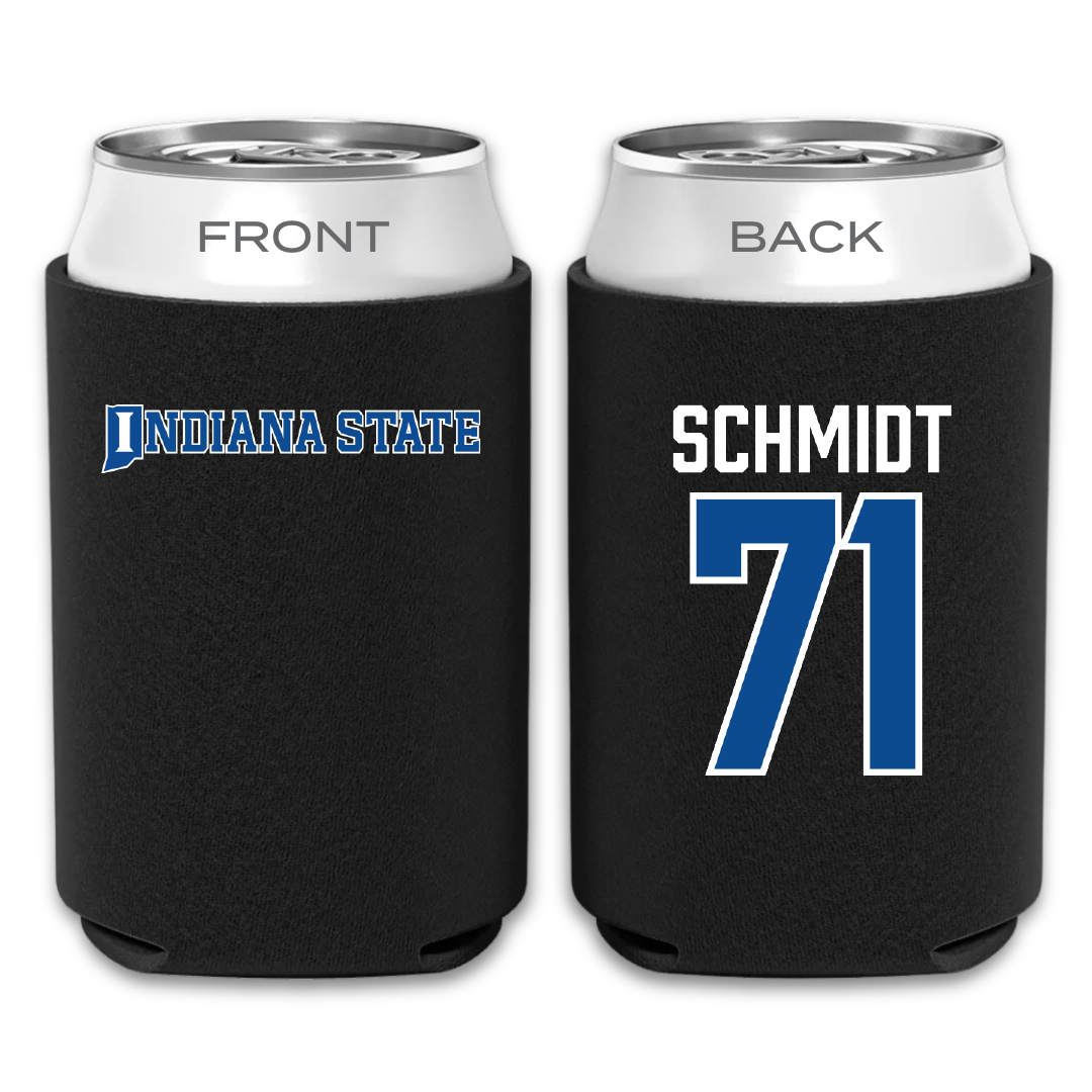 Indiana State University Football Black Can Cooler - #71 Carter Schmidt