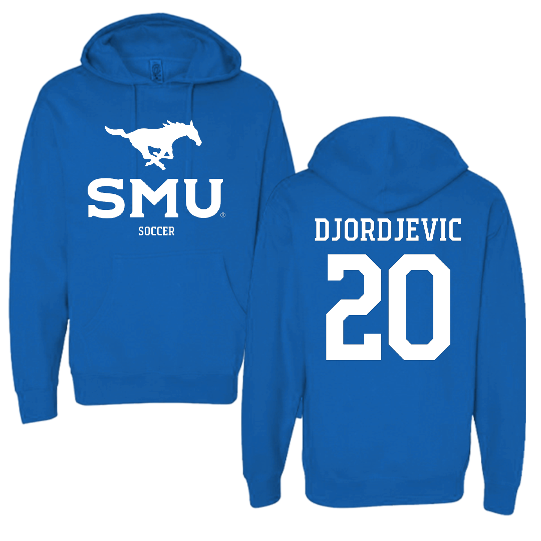 Southern Methodist University Soccer (M) Blue Hoodie - #20 Nikola Djordjevic