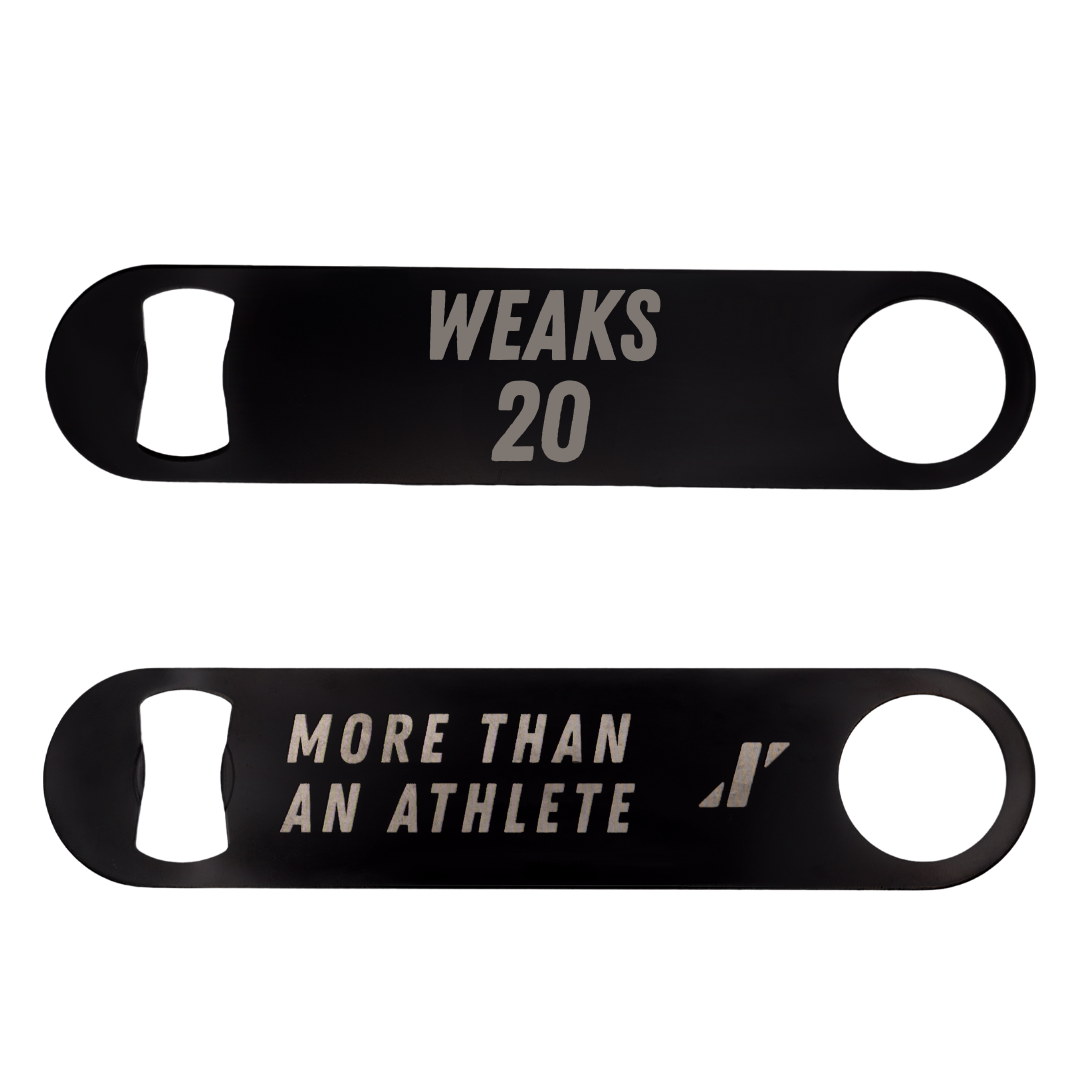 Henderson State University Baseball Black Bottle Opener - #20 Reese Weaks