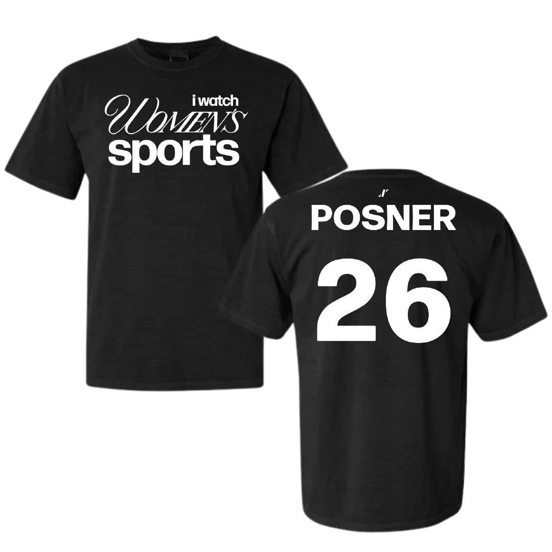 Syracuse University Softball Black WHM Comfort Colors Tee - #26 Taylor Posner