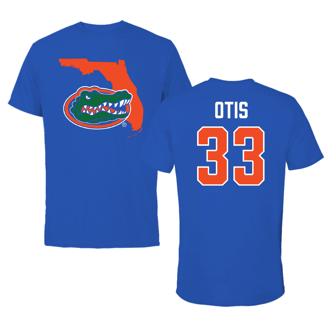 University of Florida Softball Blue State Tee - #33 Korbe Otis