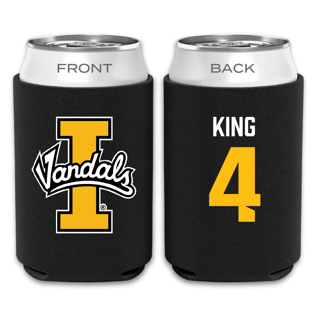 University of Idaho Football Black Can Cooler - #4 Isiah King